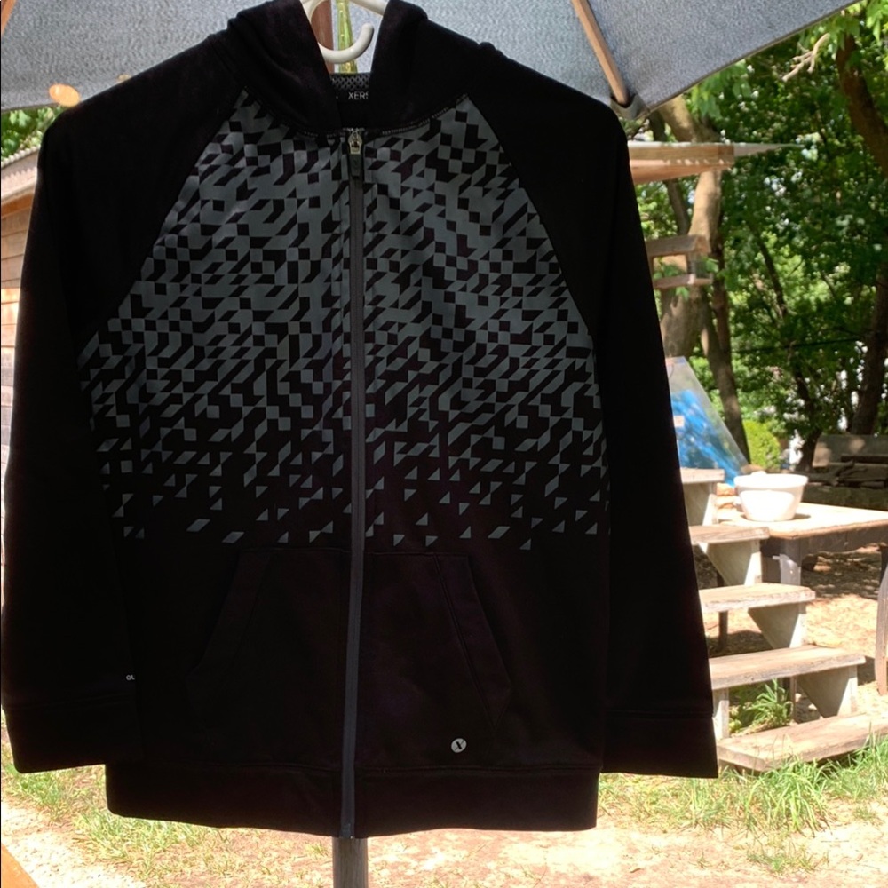 Xersion Black and Gray Hoodie